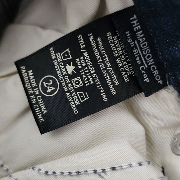 BLANKNYC The Madison Crop Highrise Jeans Womens Size 24 NWT - Picture 4 of 8